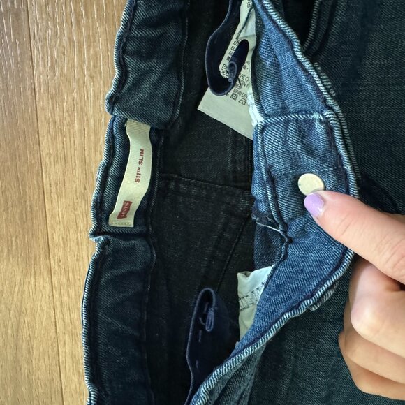 Boys Denim Jean Levi's 511 Slim Size 5 Regular - Picture 2 of 4